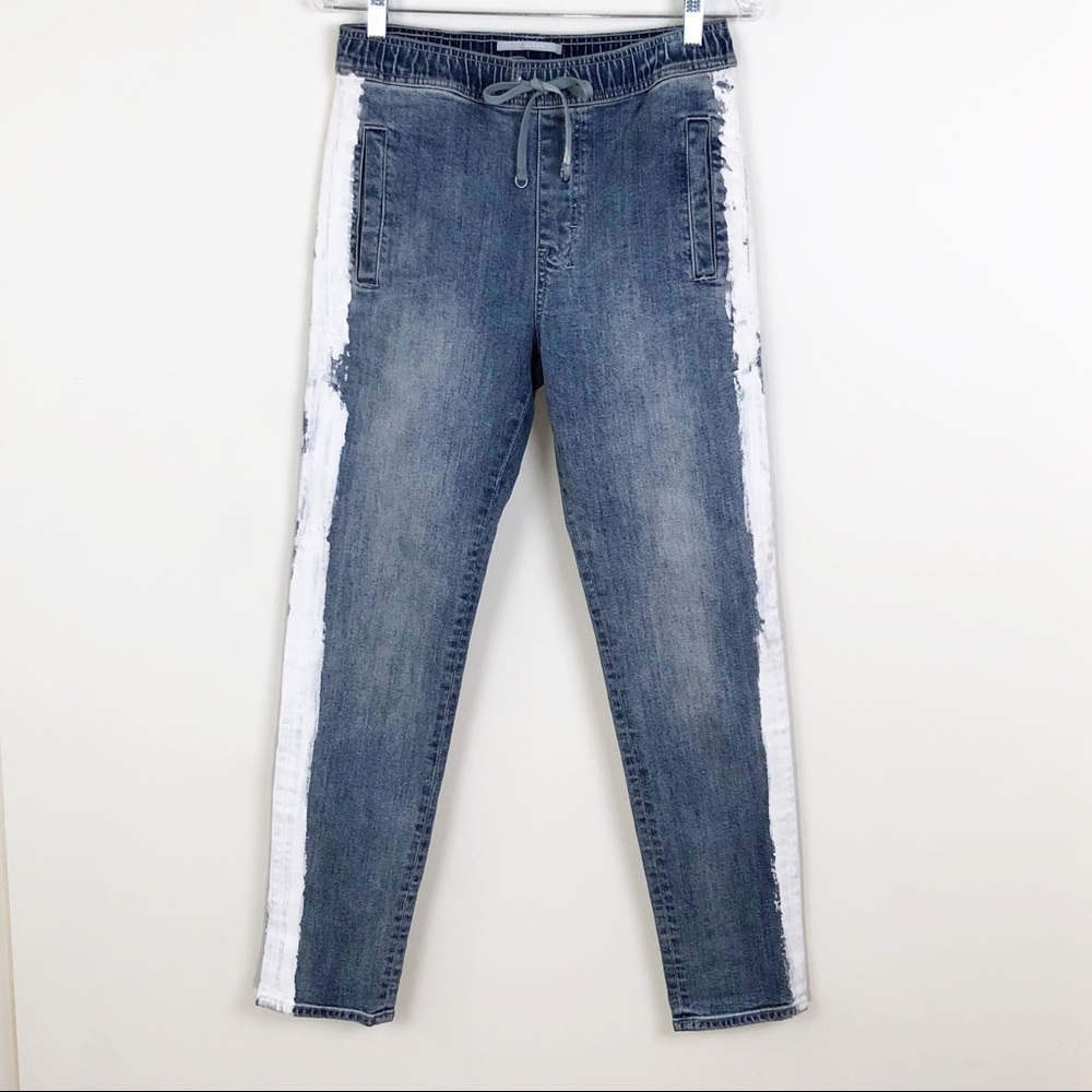Cocurata Denim Trax Elastic Waist Jeans Painted XS
